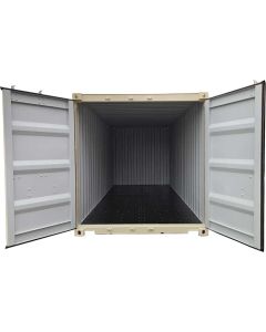 20' Single Trip (New), Standard Height, Beige in Color with Forklift Pockets and Lockbox