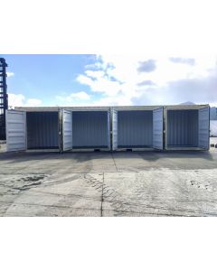 40' Single Trip (New), High Cube with Side Doors, Beige in Color with Forklift Pockets and Lockbox