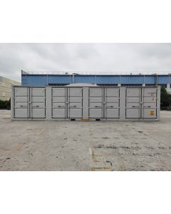 40' Single Trip (New), High Cube with Side Doors, Light Gray in Color with Forklift Pockets and Lockbox